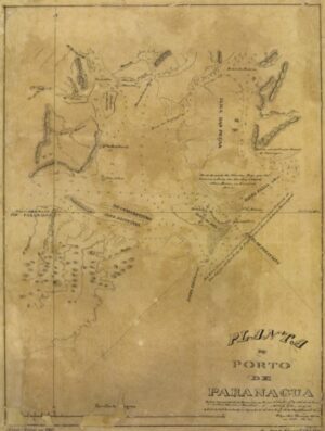 Mapa Antigo Do Porto De Paranaguá 1857