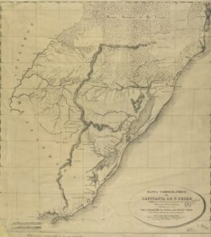 Mapa Antigo Do Rio Grande Do Sul 1804