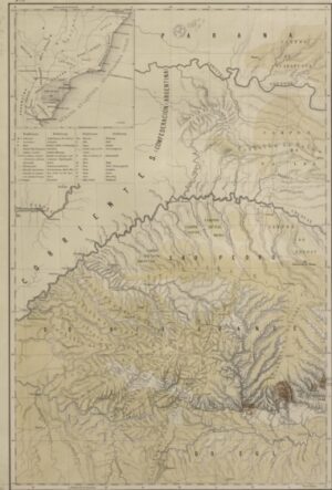 Mapa Antigo de Santa Catarina 1863