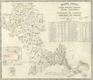 Mapa Antigo De Curitiba 1800