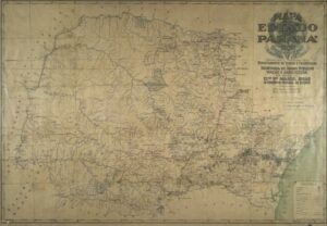 Mapa Antigo do Paraná 1938