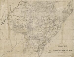 Mapa Antigo Do Rio Grande Do Sul 1840