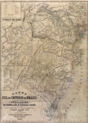 Mapa Antigo Do Paraná 1885