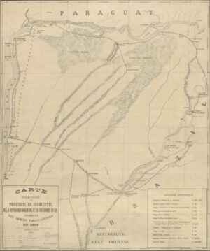 Mapa Antigo Argentina e Rio Grande do Sul 1865