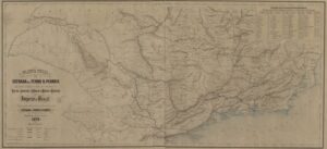 Mapa Antigo de Minas Gerais 1879