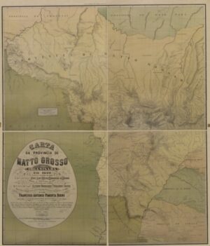 Mapa Antigo Do Mato Grosso 1880