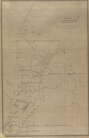 Mapa Antigo Do Mato Grosso 1852