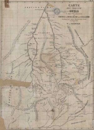 Mapa Antigo de Minas Gerais 1777