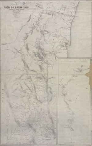 Mapa Antigo de Minas Gerais 1884