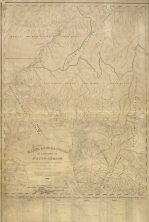 Mapa Antigo Do Mato Grosso 1802