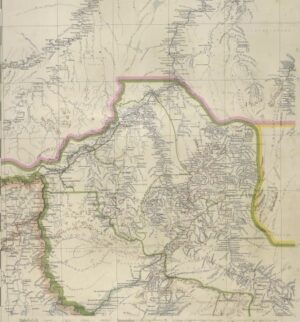 Mapa Antigo do Mato Grosso 1952