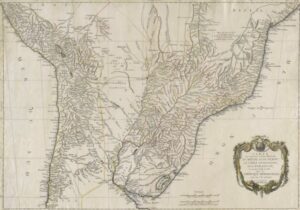 Mapa Antigo do Sul Do Brasil 1779