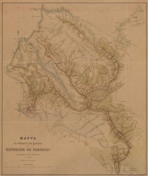 Mapa Antigo Do Paraguai 1869