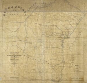 Mapa Antigo da Bahia 1882