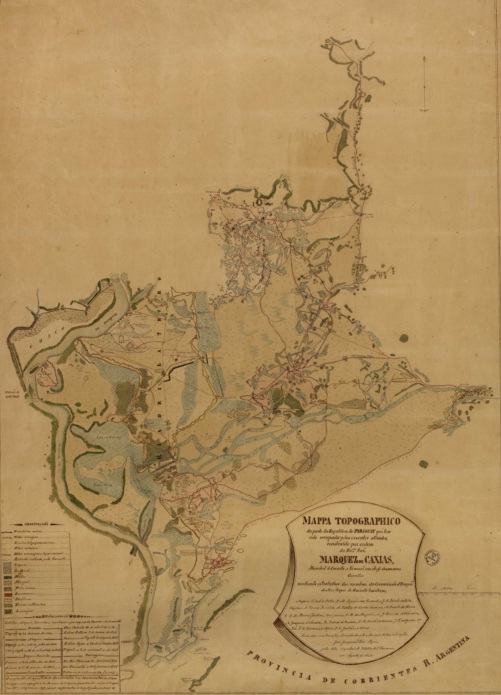 Mapa Antigo Do Paraguai 1868 Mapas Antigos 4801