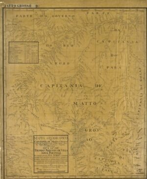Mapa Antigo Do Mato Grosso 1858