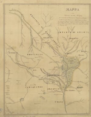 Mapa Antigo Do Mato Grosso