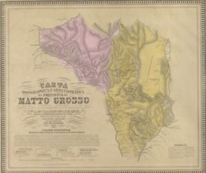 Mapa Antigo Do Mato Grosso 1850