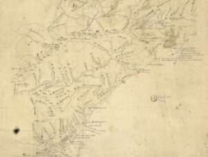 Mapa Antigo de Minas de Ouro e Prata